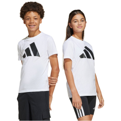 adidas Essentials T-Shirt Kinder JC9659 - white/black 140