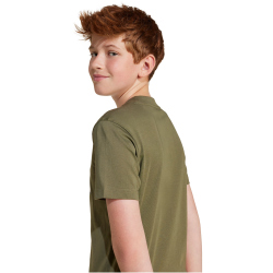 adidas Essentials T-Shirt Kinder JC9658 - olive strata/black 128