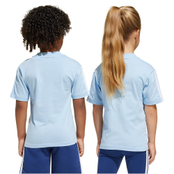 adidas Essentials T-Shirt Kinder JD6512 - glow blue/white 116