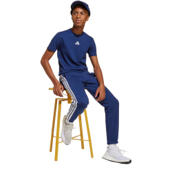 adidas Essentials Trainingshose Kinder JY0603 - dark blue/white 128