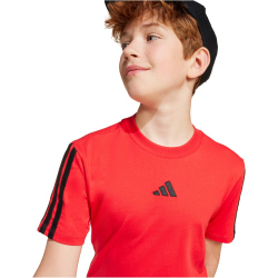 adidas Essentials T-Shirt Kinder JD6489 - pure ruby/black 152