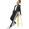 adidas Essentials Sweatjacke Mädchen JJ0956 - black/white 128