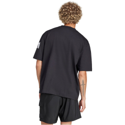 adidas Essentials Loose Fit 3-Streifen Logo T-Shirt Herren JF3615 - black/white M