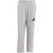 adidas Essentials Wide Leg 3-Streifen Logo Jogginghose Herren JF3606 - medium grey heather/black XS