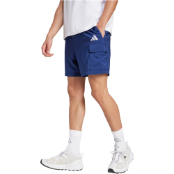 adidas Essentials Small Logo Chelsea Cargoshorts Herren JF3532 - dark blue/white XS