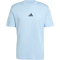 adidas Essentials Small Logo Single Jersey T-Shirt Herren JF1101 - glow blue/black S