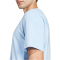 adidas Essentials Small Logo Single Jersey T-Shirt Herren JF1101 - glow blue/black S