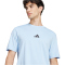 adidas Essentials Small Logo Single Jersey T-Shirt Herren JF1101 - glow blue/black XXL