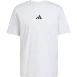 adidas Essentials Small Logo Single Jersey T-Shirt Herren JF1100 - light grey heather/black S