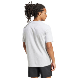 adidas Essentials Small Logo Single Jersey T-Shirt Herren JF1100 - light grey heather/black S