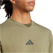 adidas Essentials Small Logo Single Jersey T-Shirt Herren JF1097 - olive strata/black XS