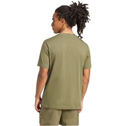 adidas Essentials Small Logo Single Jersey T-Shirt Herren JF1097 - olive strata/black S