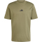 adidas Essentials Small Logo Single Jersey T-Shirt Herren JF1097 - olive strata/black S