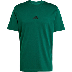 adidas Essentials Small Logo Single Jersey T-Shirt Herren JF1096 - collegiate green/black S