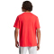 adidas Essentials Small Logo Single Jersey T-Shirt Herren JF1095 - pure ruby/black S