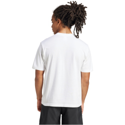 adidas Essentials Small Logo Single Jersey T-Shirt Herren JF1092 - white/black XXL