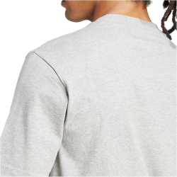 adidas Essentials Small Logo Single Jersey T-Shirt Herren JF1091 - medium grey heather/black S