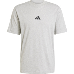 adidas Essentials Small Logo Single Jersey T-Shirt Herren JF1091 - medium grey heather/black XXL