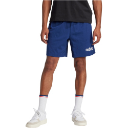 adidas Essentials Linear Single Jersey Sweatshorts Herren JE9013 - dark blue/white M