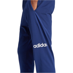 adidas Essentials Linear Single Jersey Jogginghose Herren JE9011 - dark blue/white S
