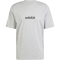 adidas Essentials Linear Single Jersey T-Shirt Herren JE9002 - medium grey heather/black XXL