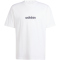 adidas Essentials Linear Single Jersey T-Shirt Herren JE9000 - white/black XS