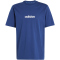 adidas Essentials Linear Single Jersey T-Shirt Herren JE8999 - dark blue/white XS