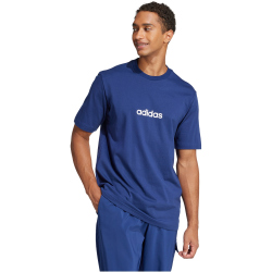 adidas Essentials Linear Single Jersey T-Shirt Herren JE8999 - dark blue/white XXL