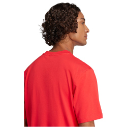adidas Essentials Linear Single Jersey T-Shirt Herren JE8994 - pure ruby/black XS