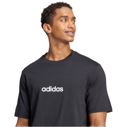 adidas Essentials Linear Single Jersey T-Shirt Herren JE8993 - black/white S