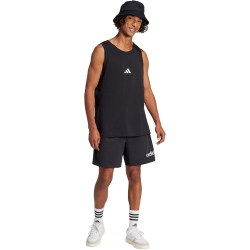 adidas Essentials Small Logo Tanktop Herren JE8986 - black/white S