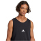 adidas Essentials Small Logo Tanktop Herren JE8986 - black/white S