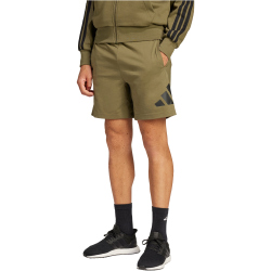 adidas Essentials Big Logo Single Jersey Sweatshorts Herren IN6184 - olive strata/black S