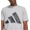 adidas Essentials Big Logo T-Shirt Herren JE8948 - medium grey heather/black XS