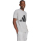 adidas Essentials Big Logo T-Shirt Herren JE8948 - medium grey heather/black M