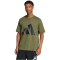 adidas Essentials Big Logo T-Shirt Herren JE8931 - olive strata/black S