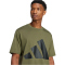 adidas Essentials Big Logo T-Shirt Herren JE8931 - olive strata/black M