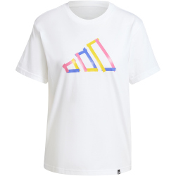 adidas Tech Fill Graphic T-Shirt Damen JN9086 - white XL