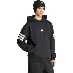 adidas Future Icons 3-Streifen Hoodie Herren JD4838 - black S