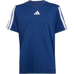adidas Train Essentials 3-Streifen T-Shirt Jungen JJ1035 - dark blue/white 164