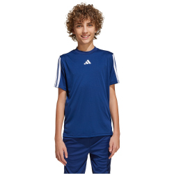 adidas Train Essentials 3-Streifen T-Shirt Jungen JJ1035 - dark blue/white 164
