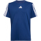 adidas Train Essentials 3-Streifen T-Shirt Jungen JJ1035 - dark blue/white 164