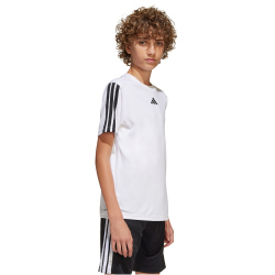 adidas Train Essentials 3-Streifen T-Shirt Jungen JJ1033 - white/black 164