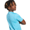 adidas Train Essentials 3-Streifen T-Shirt + Shorts Set Kinder JJ1031 - bright cyan/white 116