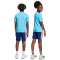 adidas Train Essentials 3-Streifen T-Shirt + Shorts Set Kinder JJ1031 - bright cyan/white 128