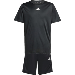 adidas Train Essentials 3-Streifen T-Shirt + Shorts Set...