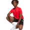 adidas Train Essentials 3-Streifen T-Shirt + Shorts Set Kinder JJ1028 - pure ruby/black 128