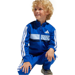 adidas Seasonal Essentials Tiberio 3-Streifen Tricot Trainingsanzug Kinder JC7512 - team royal blue/white/glow blue 128