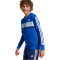 adidas Seasonal Essentials Tiberio 3-Streifen Fleece Jogginganzug Kinder JI6209 - team royal blue/white/glow blue 128