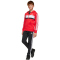 adidas Seasonal Essentials Tiberio 3-Streifen Fleece Jogginganzug Kinder JC7522 - pure ruby/white 176